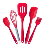 Kitchen Silicone Non-stick Cooking Spoon Spatula Ladle Egg Beaters Utensils Dinnerware Set Cooking Tools Accessories Supplies