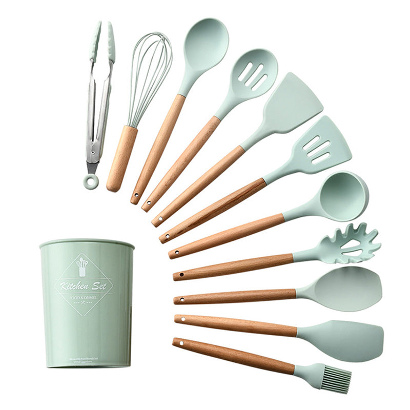 New Silicone Spatula Turner Heat-resistant Soup Spoon Non-stick Special Cooking Shovel Kitchen Tools